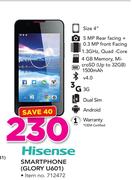 Hisense 4 Inch Smartphone Glory U601