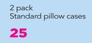2 Pack Standard Pillow Cases