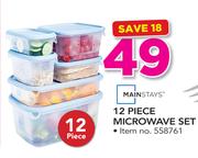 1Mainstays 12 Piece Microwave Set