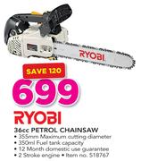 Ryobi 36cc Petrol Chainsaw