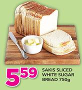 Sakis Sliced White Sugar Bread-750g
