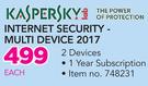 Kaspersky Internet Security Multi Device 2017 2 Devices-Each