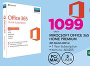 Microsoft Office 365 Home Premium MS M60GQ-00016
