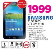 Samsung 7" 3G Tab 3 Lite SM-T116