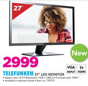 Telefunken 27" LED Monitor