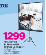 Ultra Link Projector Screen With Tripod UL-TS004N