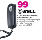 Bell Corded Telephone Rainbow 58200