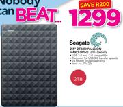 Seagate 2.5" 2TB Expansion Hard Drive STEA2000400