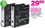 1Simple Choice 2 Pack Lever Arch Files-Per Pack
