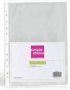Simple Choice A4 Filing Pockets 10 Pack