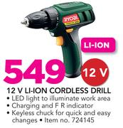 Ryobi 12V Li-ion Cordless Drill