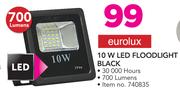 Eurolux 10W LED Floodlight Black