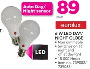 Eurolux 6W LED Day/Nigh Globe-Each