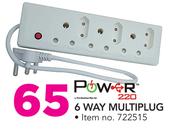 Power 220 6 Way Multiplug