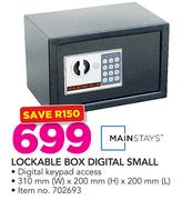 Mainstays Lockable Box Digital Small