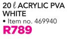Dulux 20Ltr Acrylic PVA White