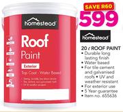 Homestead 20Ltr Roof Paint