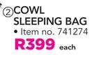 Discovery Adventures Cowl Sleeping Bag