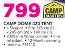 Camp Master Camp Dome 420 Tent