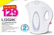 Logik 1.7Ltr Cordless Kettle White RSH-441668-018