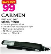 Carmen Wet And Dry Straightener