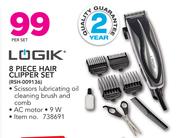 Logik 8 Piece Hair Clipper Set RSH-009136-Per Set