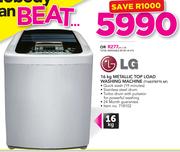 LG 16Kg Metallic Top Load Washing Machine T1603TEFTS AF