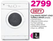 Defy 5Kg White Front Load Tumble Dryer DTD258
