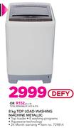 Defy 8Kg Top Load Washing Machine