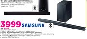 Samsung 2.1 Channel Soundbar With W/Less Subwoofer HW-J450