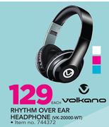 Volkano Rhythm Over Ear Headphone VK-20000-WT