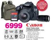 Canon DSLR Twin Lens Camera Bundle 1300D