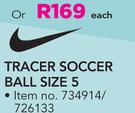 Nike Tracer Soccer Ball Size 5-Each