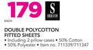 Sheraton Double Polycotton Fitted Sheets