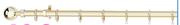 Decorland 25mm Aluminium Curtain Rods Solid Ball