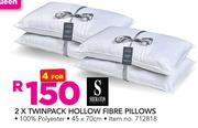 Sheraton 2x Twinpack Hollow Fibre Pillows-For 4