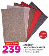 Jackpot Assorted Carpets 133x183Cm-Each