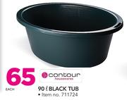 Contour 90Ltr Black Tub