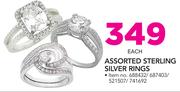 Assorted Sterling Silver Rings-Each