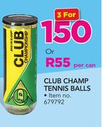 Dunlop Club Champ Tennis Balls-Per Can