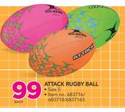Gilbert Attack Rugby Ball Size 5-Each