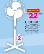 Logik 40Cm Pedestal Fan LDS01-40BS