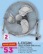 Logik 45cm Floor Fan FE-45C