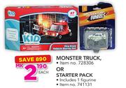 Adventures Wheels Monster Truck Or Starter Pack-Each