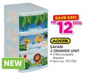 Addis Safari 3 Drawer Unit