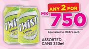 Twist Assorted Cans-2 x 330ml