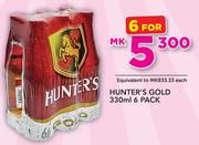 Hunters Gold-6 x 330ml