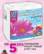 Twinsaver Toilet Tissue 2 Ply-18's