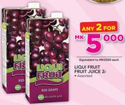 Liqui Fruit Juice-2 x 2Ltr