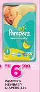 Pampers Newbaby Diapers-43's
